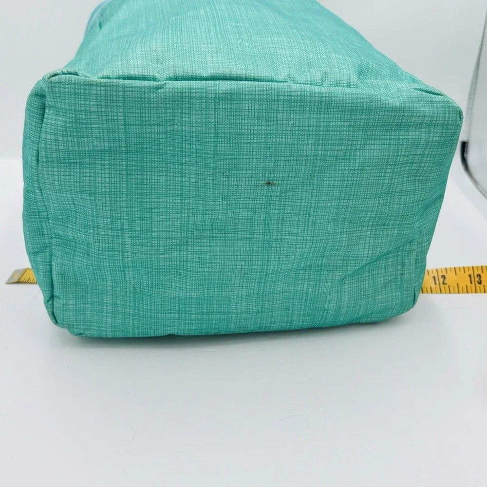 Thirty-One Go-To Thermal Pouch Tall Lunch Bag Turquoise Cross Pop Lunch Storage